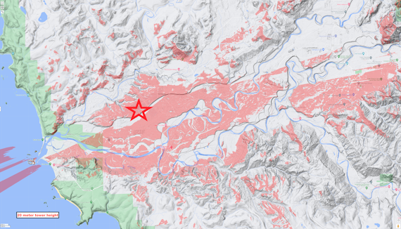 20m Tower Coverage